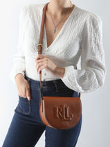 Cross Body Tas Anstey Leder Lauren ralph lauren Bruin anstey 31950130-vue-porte
